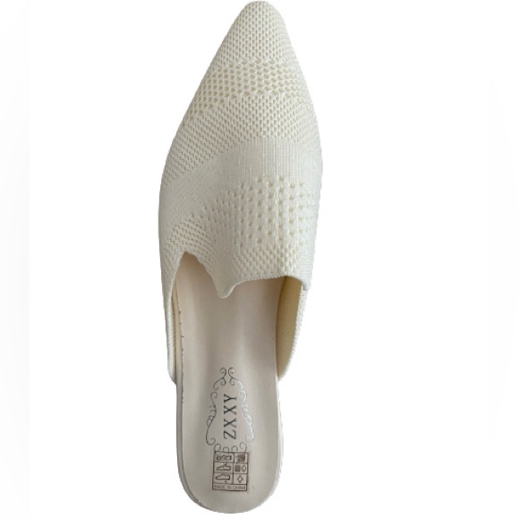ZXXY Women Pointed Toe Mules Flat Shoes - Picture 6 of 8